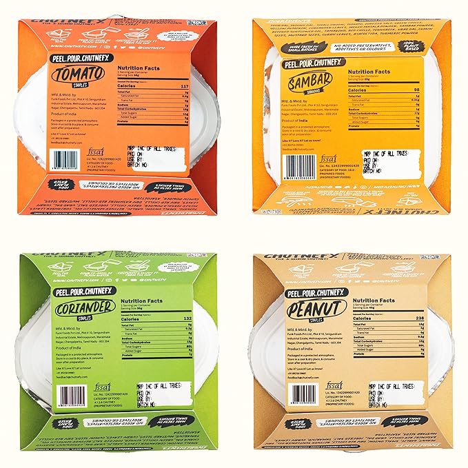 Chutnefy - Home Style South Indian Tiffin Chutneys Combo